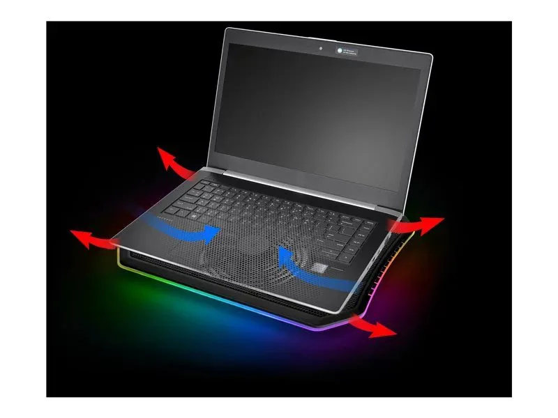Thermaltake CL-N020-PL12SW-A охлаждающая подставка Massive-12 RGB (ЛЕНОВО) Thermaltake CL-N020-PL12SW-A охлаждающая подставка Massive-12 RGB (ЛЕНОВО)